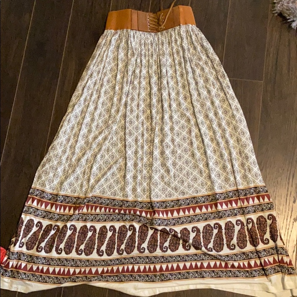 Boho maxi skirt